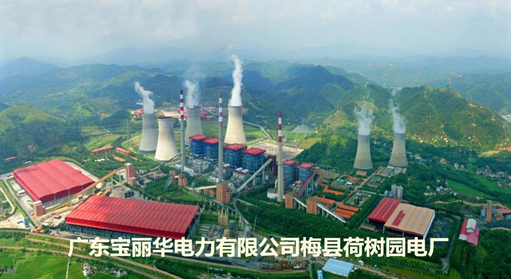 全國(guó)規(guī)模最大的資源綜合利用電廠(chǎng)——梅縣荷樹(shù)園電廠(chǎng)，由上市公司廣東寶麗華新能源股份有限公司（股票簡(jiǎn)稱(chēng)“寶新能源”）投資建設(shè)，總裝機(jī)147萬(wàn)千瓦，總投資65億元。2016年發(fā)電量72億度，供電量68.8億度，實(shí)現(xiàn)工業(yè)總產(chǎn)值34億元。